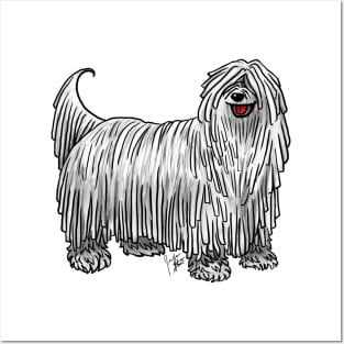 Dog - Komondor - white Posters and Art